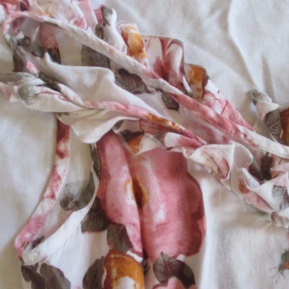 Rue21 Pink, Orange, and Brown Floral Dress - Picture 4 of 7